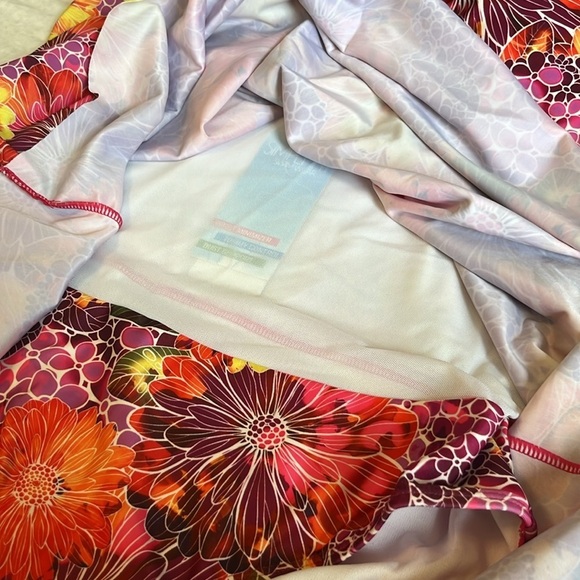 Simply Fit One Piece Floral Print Swim Dress - Picture 12 of 12